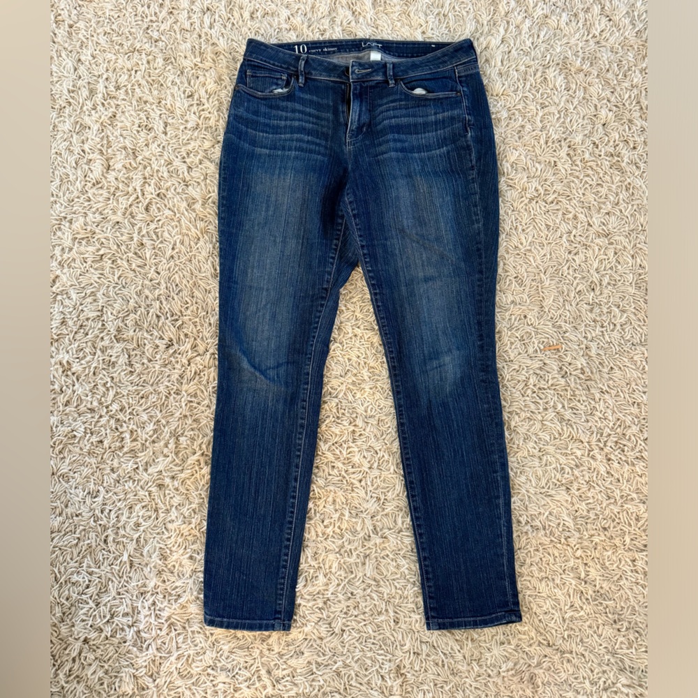Loft Curvy Skinny Jeans size 10
